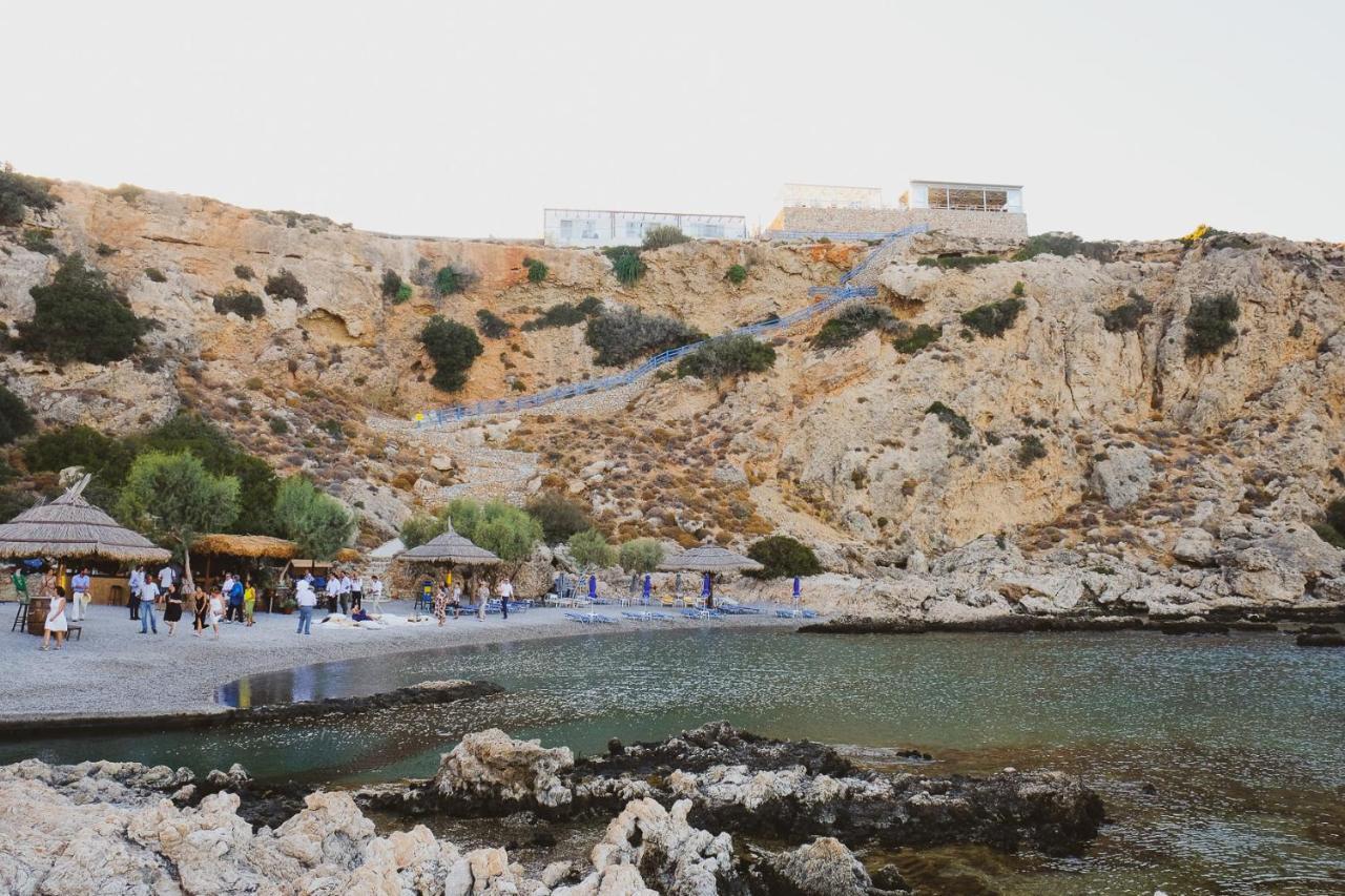 Grande Blue Suites With Private Bay Archangelos  Buitenkant foto