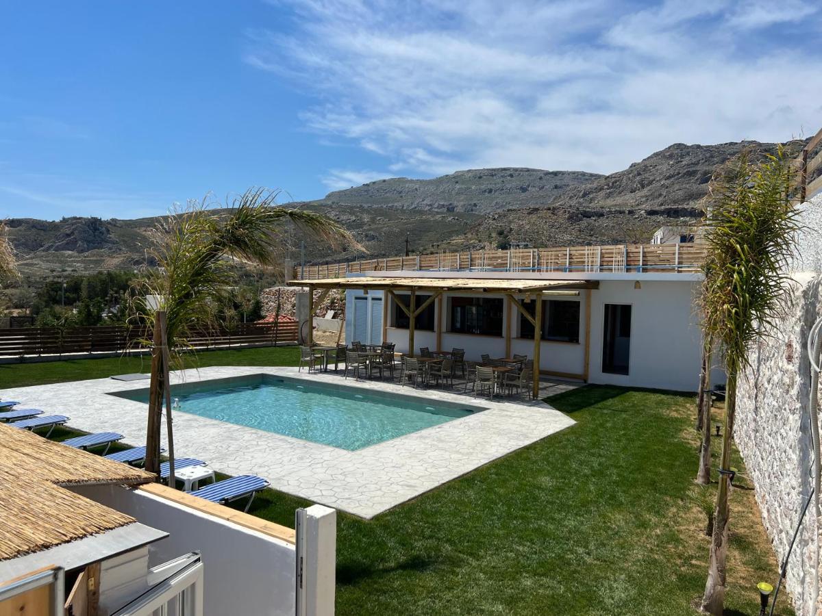 Grande Blue Suites With Private Bay Archangelos  Buitenkant foto